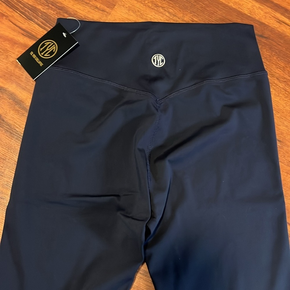 Til You Collapse Original Effortless Classic Leggings Navy Large - Picture 9 of 10